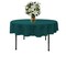 72-Inch Round Tablecloth 100% Polyester Poplin Wrinkle Resistant Durable Cover